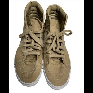 Tan Hightop Vans “off the wall” Men size 11